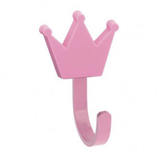 Крючок мебельный детский WM-CROWN-RZ (Корона розовая)