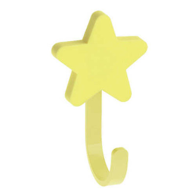 Крючок мебельный детский WM-STAR-ZT (Звезда жёлтая)