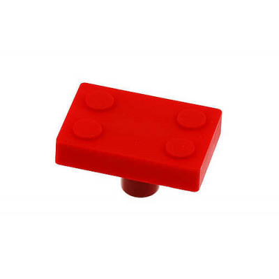 Ручка мебельная детская UM-BLOCK-CZ (Прямоугольник красный)