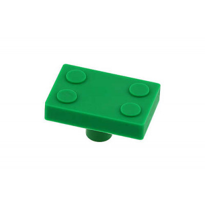 Ручка мебельная детская UM-BLOCK-ZL (Прямоугольник зелёный)